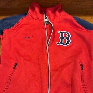 Nike women’s Red Jacket with Blue Accents
